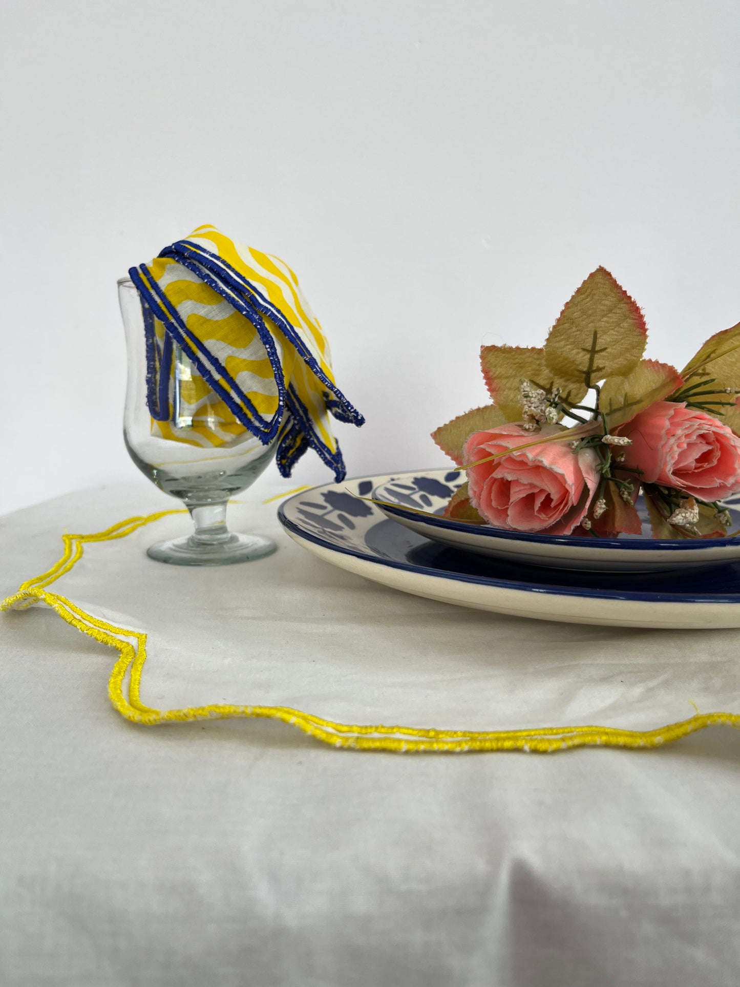 Yellow Geometric Table Mat