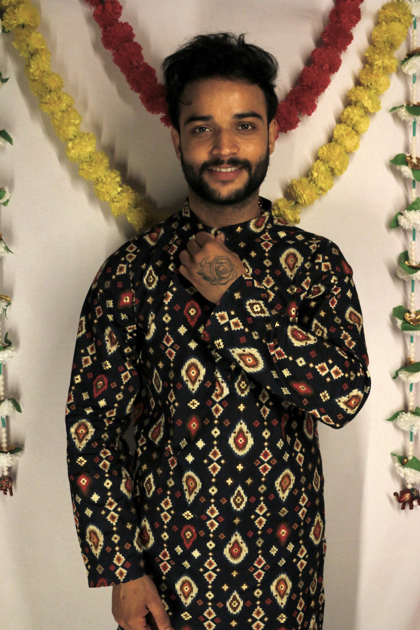 Blue Printed kurta