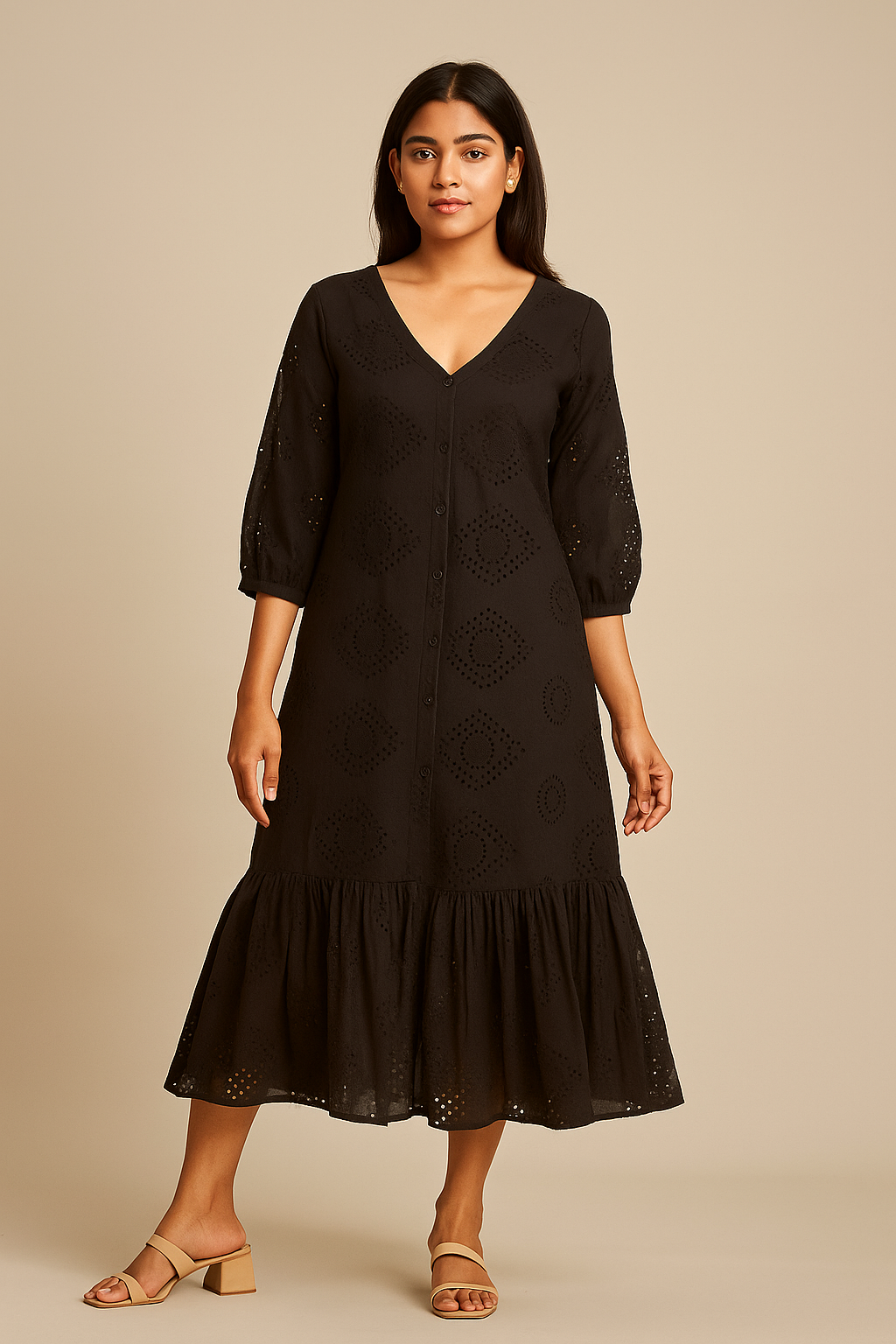 BLACK SCHIFLEE DRESS