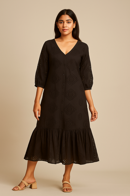 BLACK SCHIFLEE DRESS