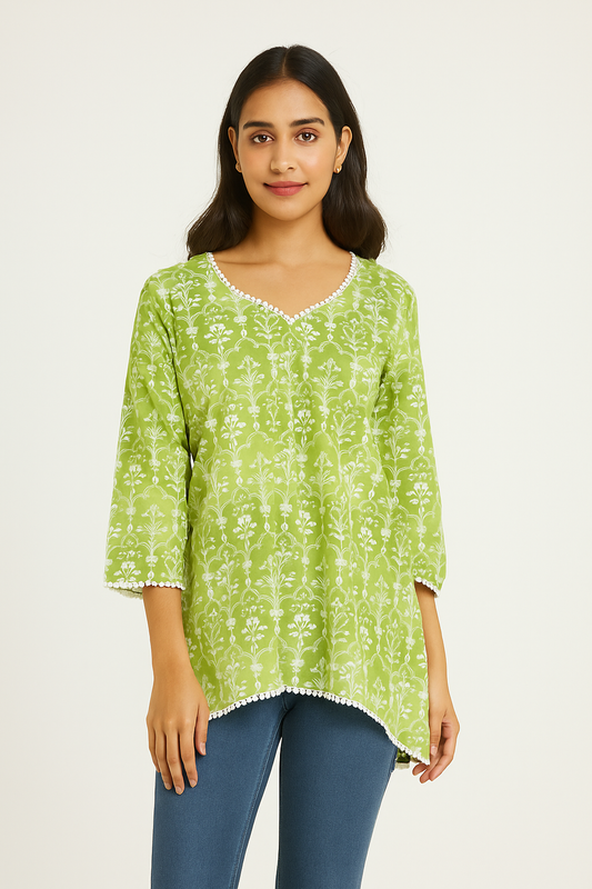 Printed short kurti