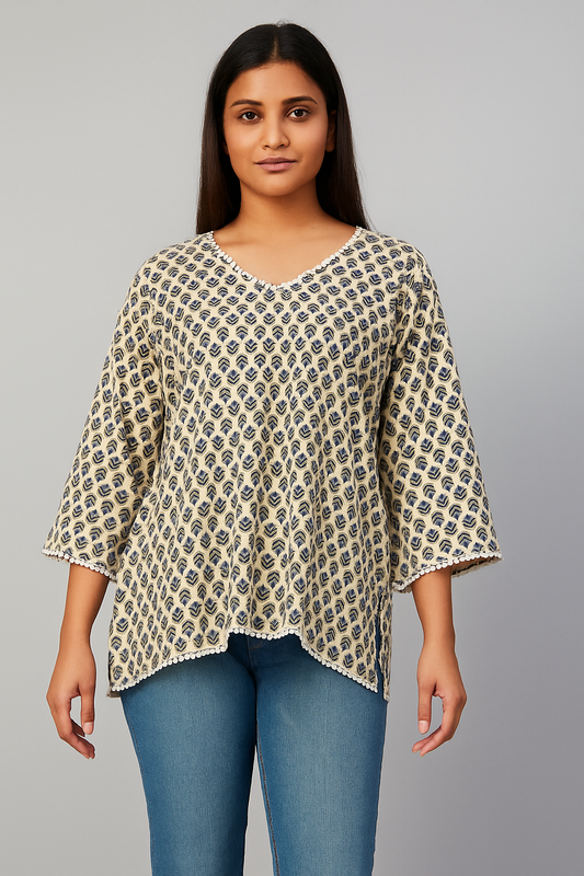 Printed short kurti