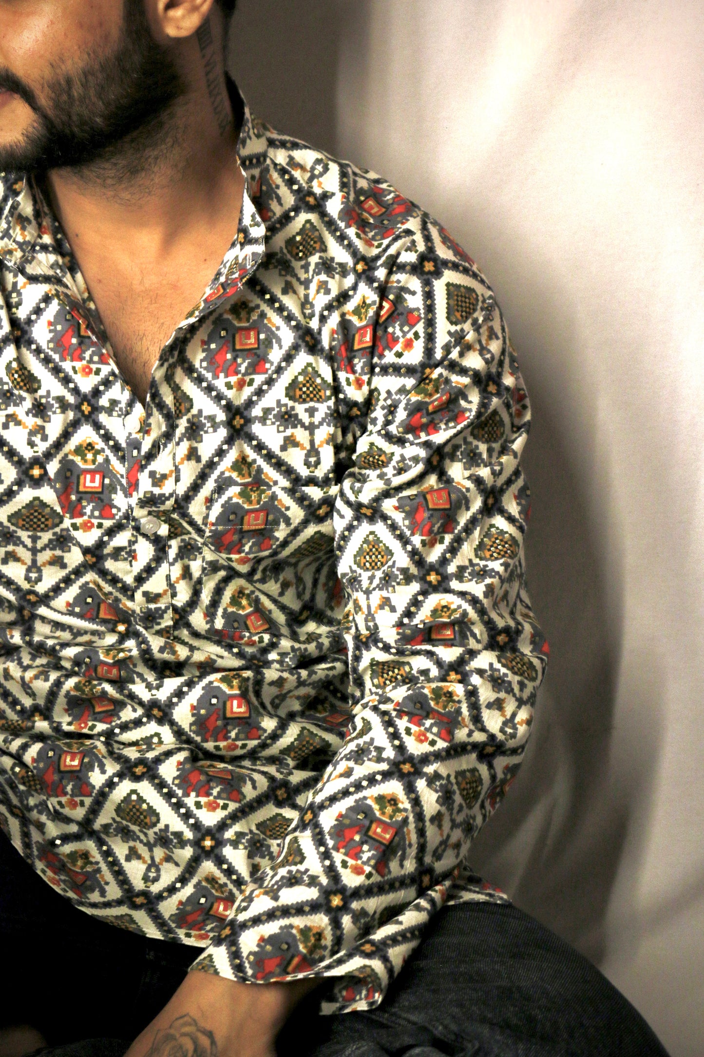 Elephant printed kurta