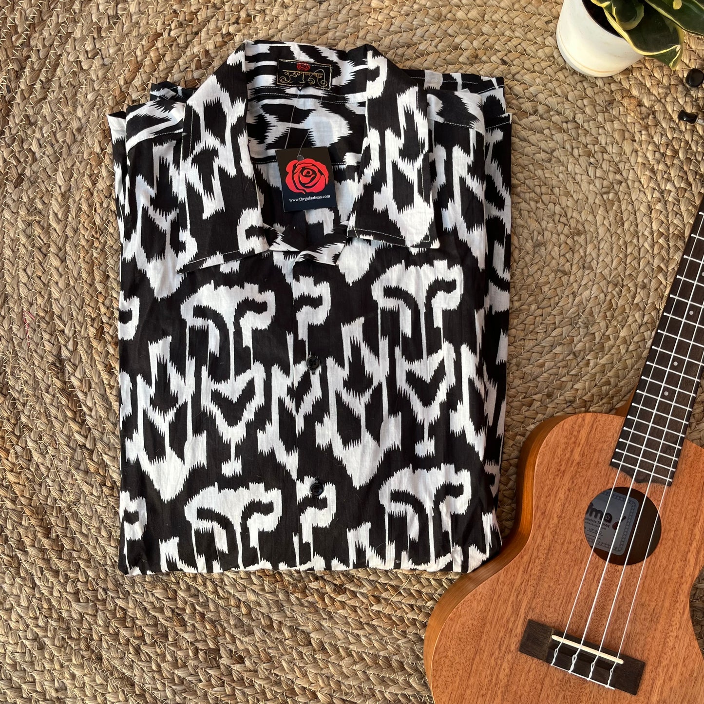 Black ikat