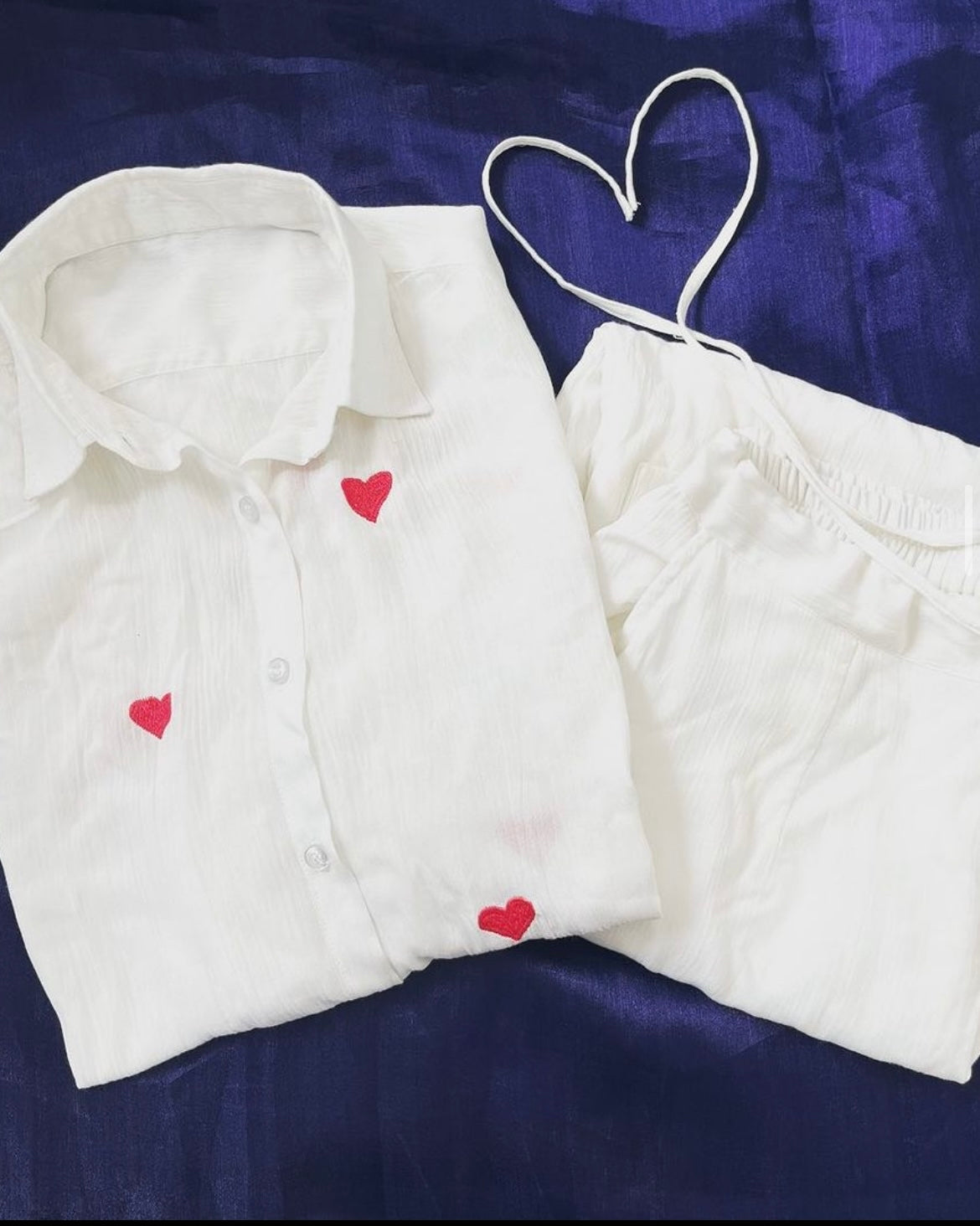 The Heartless coord set white