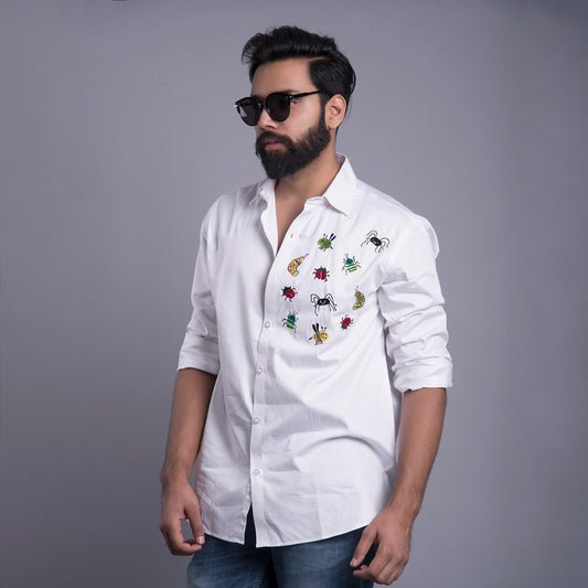 Beatles embroidered shirt
