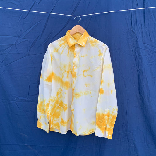 Yellow tie dye shirt