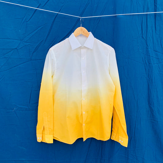 YELLOW OMBRE DYED SHIRT