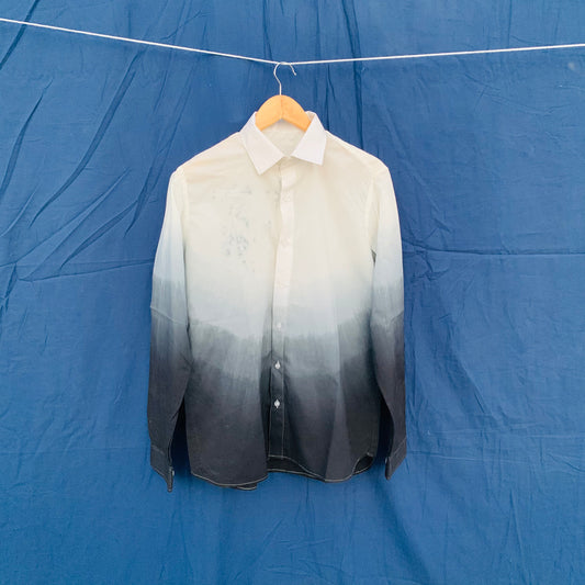 Black ombre dyed shirt