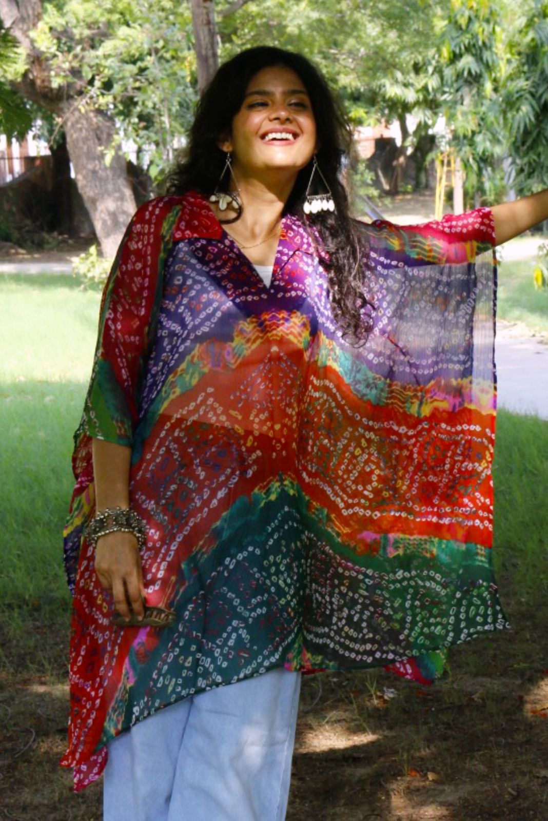 Bandhani Kaftan