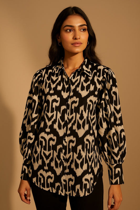 Black ikat
