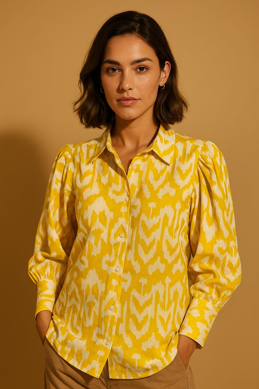 Yellow Ikat