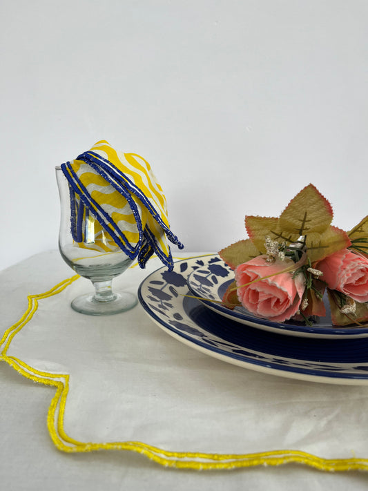 Yellow Geometric Table Mat